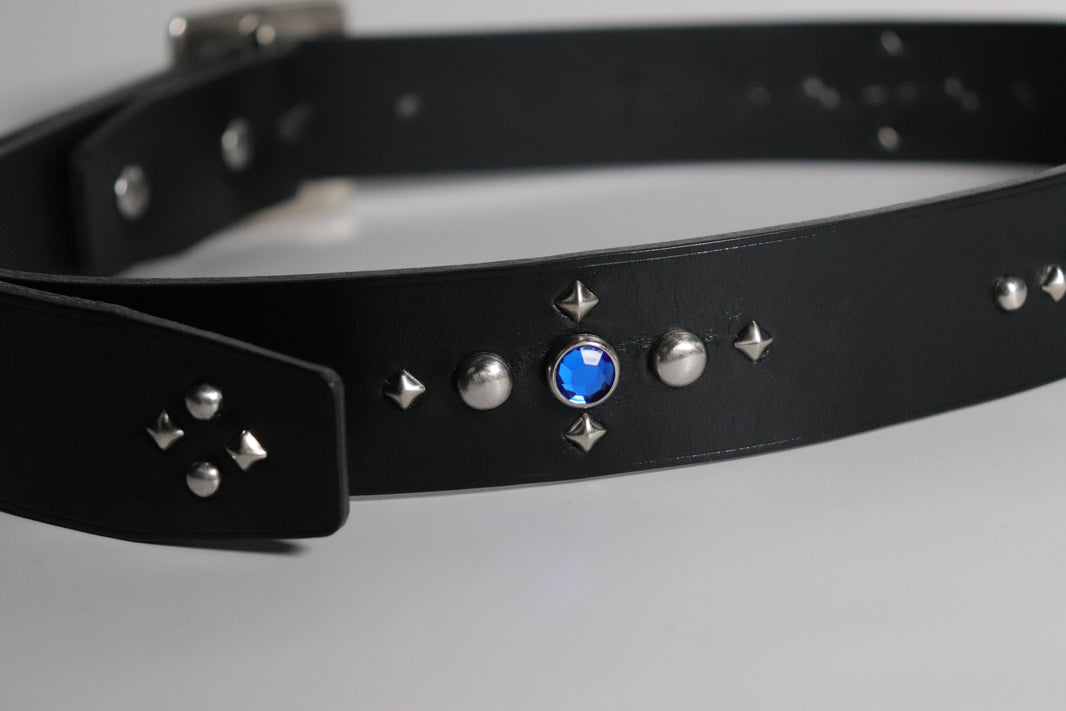image RØ-15-S / Red and Blue Studded Belt (1.5")
