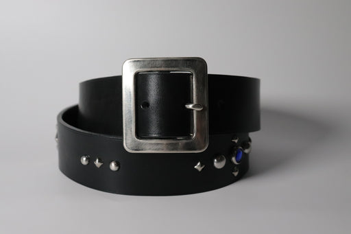 RØ-15-S / Red and Blue Studded Belt (1.5")