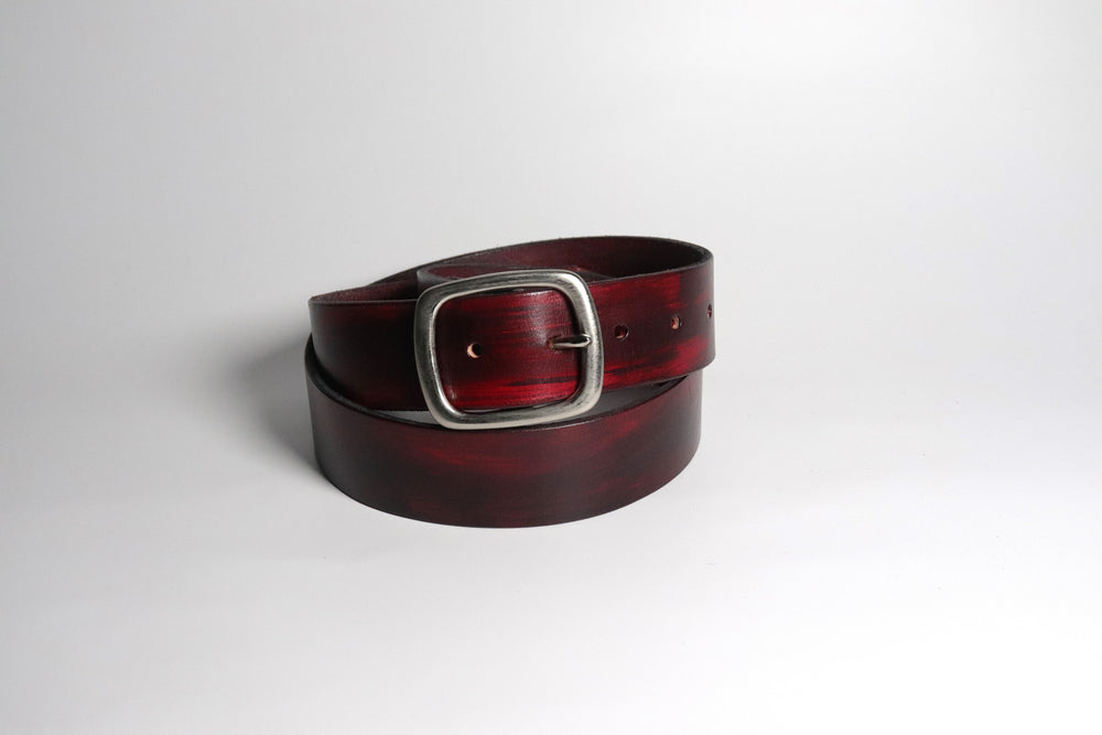 IDX - red marble hand-dyed belt