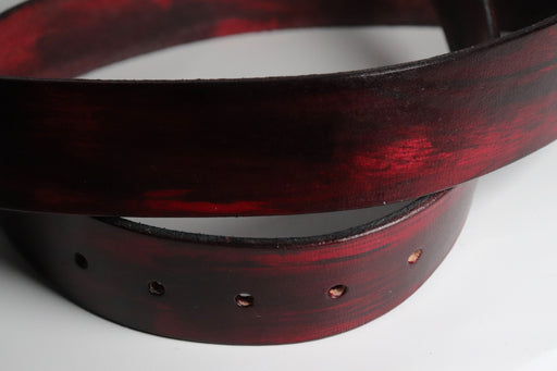 IDX - red marble hand-dyed belt
